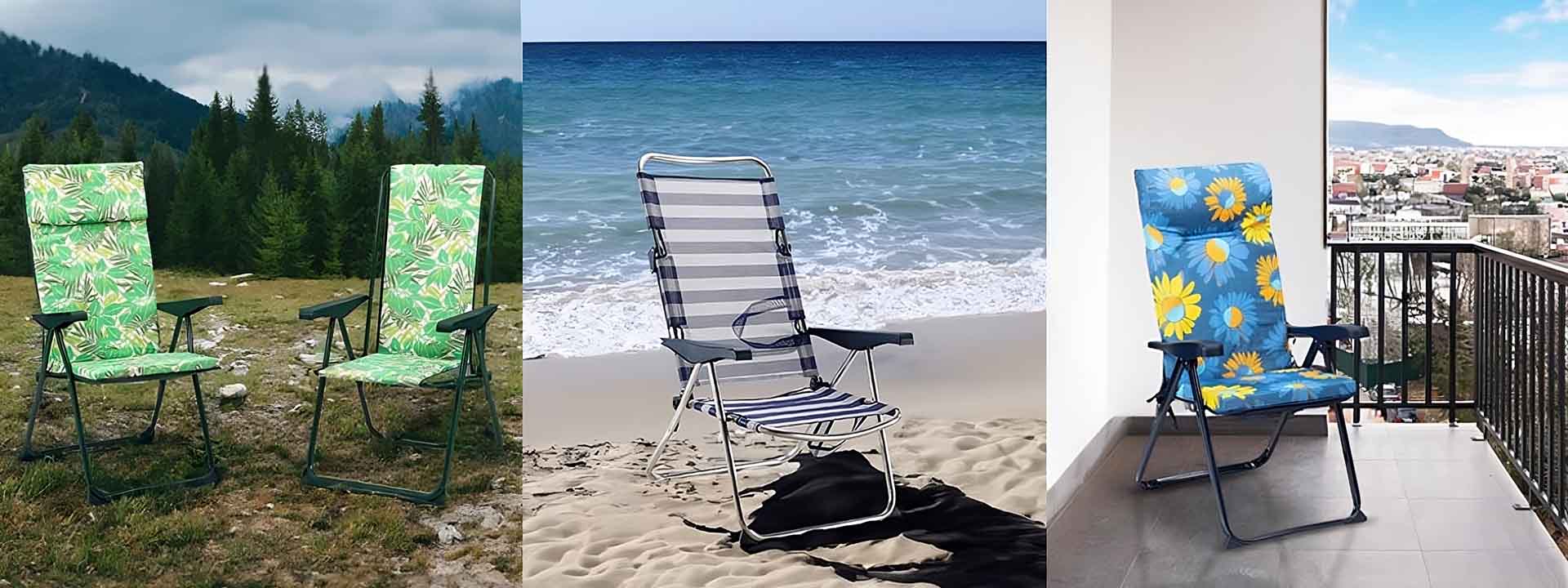 Teste da cadeira dobrável: é do mar, da montanha ou da varanda de sua casa?